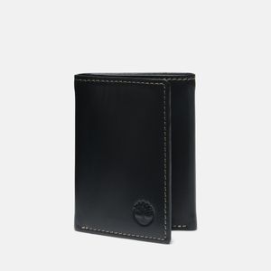 Billetera Timberland Hombre Smooth Leather Trifold Negro