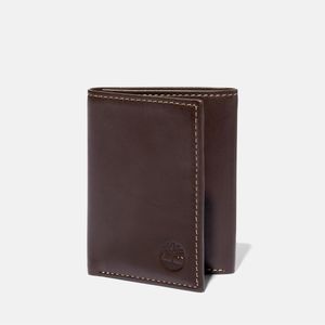 Billetera Timberland Hombre Smooth Leather Trifold Marron Claro