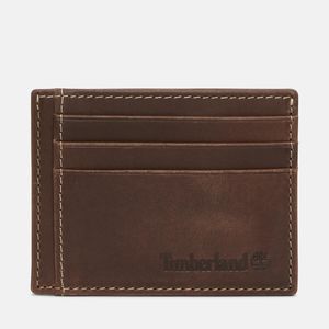 Tarjetero Timberland Hombre Leather Card Marron