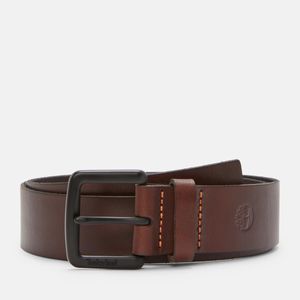 Cinto Timberland Hombre Logo Buckle 38mm Marron