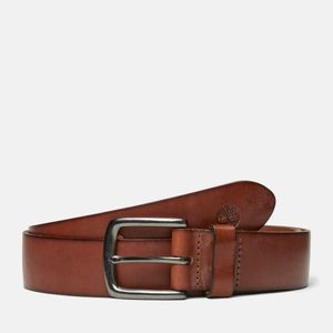 Cinto Timberland Hombre Edge Stich 38mm Marron