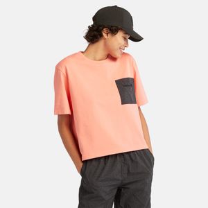 Remera Timberland Mujer Mixed Media Tee Rosa