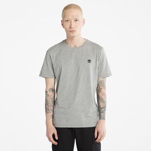 Remera Timberland Hombre Chest Logo Tee Gris