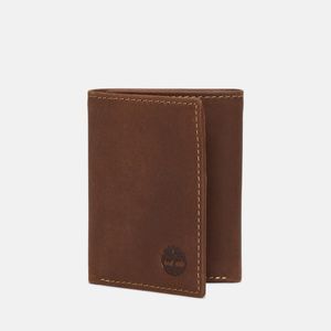 Billetera Timberland Hombre Trifold Leather Marron