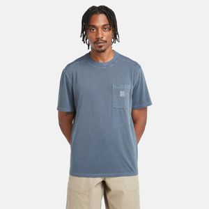 Remera Timberland Hombre Chest Pocket Azul