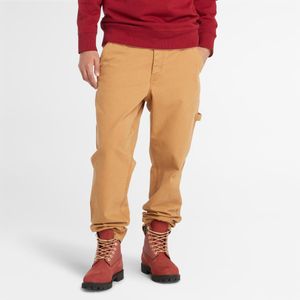 Pantalon Cargo Timberland Hombre Stretch Carpenter Naranja
