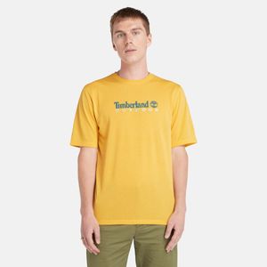 Remera Timberland Hombre Anti-UV Amarillo