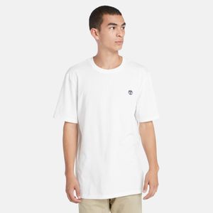 Remera Timberland Hombre Chest Logo Blanco