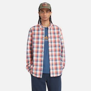 Camisa Timberland Hombre Check Poplin Rosa