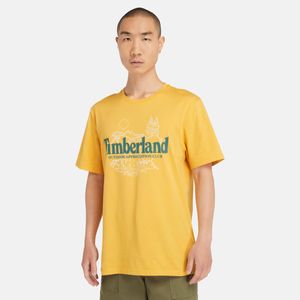 Remera Timberland Hombre Nature Logo Amarillo