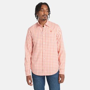 Camisa Timberland Hombre Check Poplin Rosa