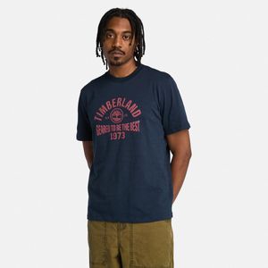 Remera Timberland Hombre Seasonal Logo Graphic Azul