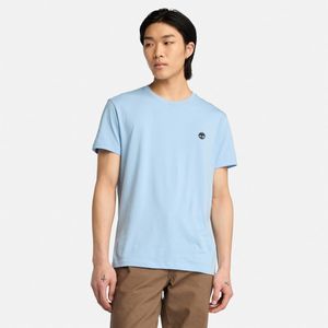 Remera Timberland Hombre Chest Logo Celeste
