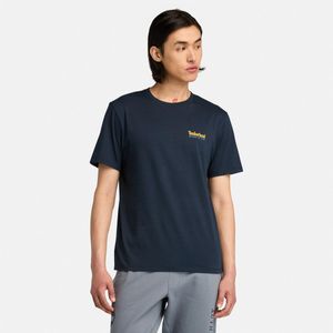 Remera Timberland Hombre Back Graphic Azul