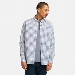Camisa Timberland Hombre Stretch Poplin Celeste
