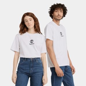Remera Timberland Unisex Small Logo Print Blanco