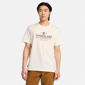 Remera Timberland Hombre Work Graphic Blanco