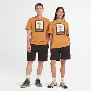 Remera Timberland Hombre Colored Naranja