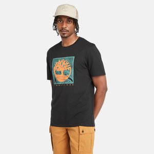 Remera Timberland Hombre Front Graphic Negro