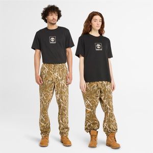 Remera Timberland Hombre Stack Camo Negro
