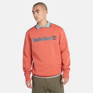 Suéter Timberland Hombre Lineal Logo Crew Rosa