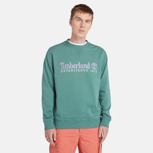 Suéter Timberland Hombre Embroidery Logo Turquesa