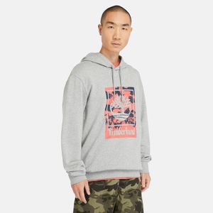 Sudadera Timberland Hombre Graphic Loopback Gris