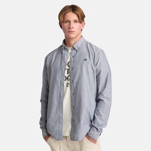 Camisa Timberland Hombre Oxford Shirt Gris