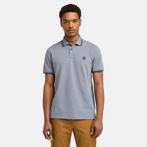 Polo Timberland Hombre Piqué Millers River Celeste