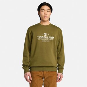 Suéter Timberland Hombre Work Graphic Brushback Verde