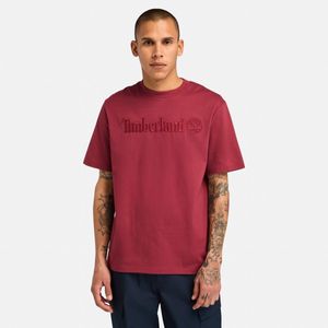 Remera Timberland Hombre Embroidery Front Logo Bordó