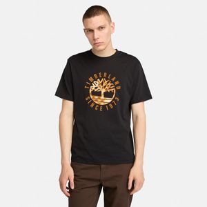 Remera Timberland Hombre Holiday Front Graphic Negro