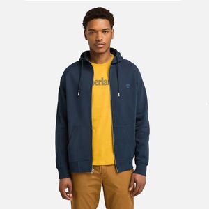 Sudadera Timberland Hombre Chest Logo Azul Marino