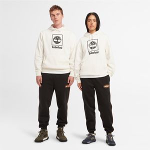 Sudadera Timberland Unisex Stack Logo Blanco