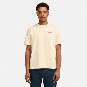 Remera Timberland Hombre Rugged Active Gear Back Graphic Beige