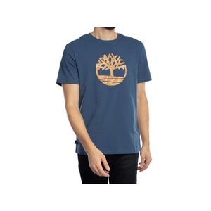 Remera Timberland Hombre Camo Tree Azul