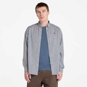Camisa Timberland Hombre Stretch Gingham Marron Claro